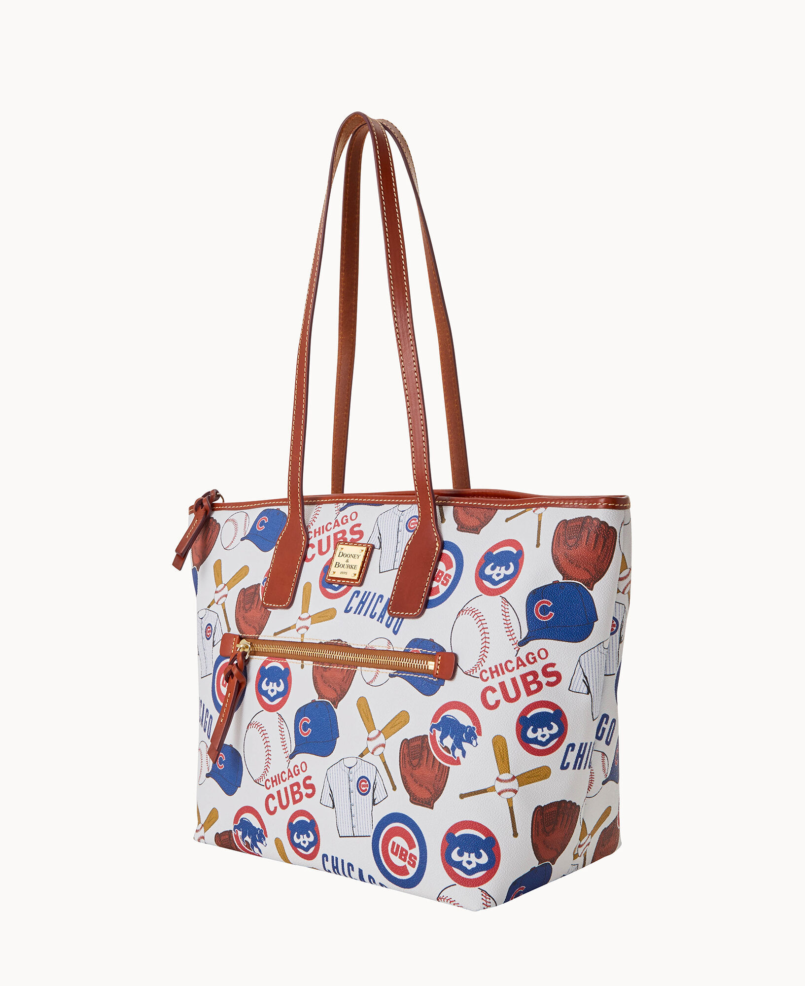 Dooney & Bourke Chicago Cubs Signature Large Zip Tote Bag