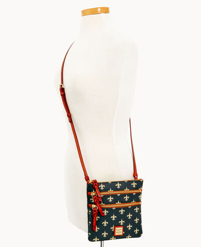 NFL Saints Triple Zip Crossbody
