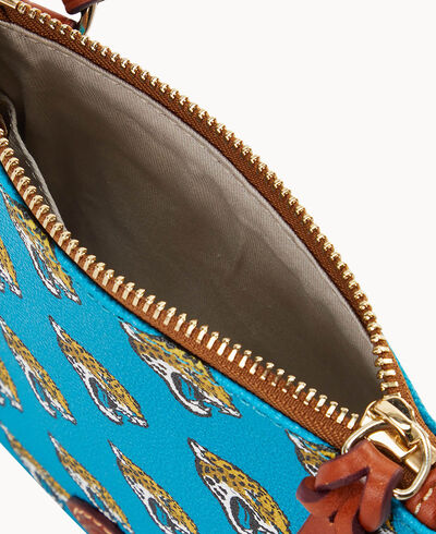 NFL Jaguars Small North South Top Zip Crossbody