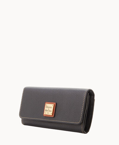 Pebble Grain Accordian Clutch