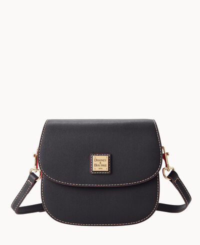 Saffiano Saddle Crossbody