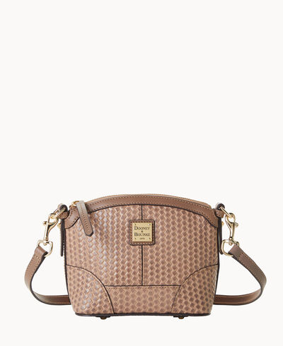 Camden Woven Mini Domed Crossbody