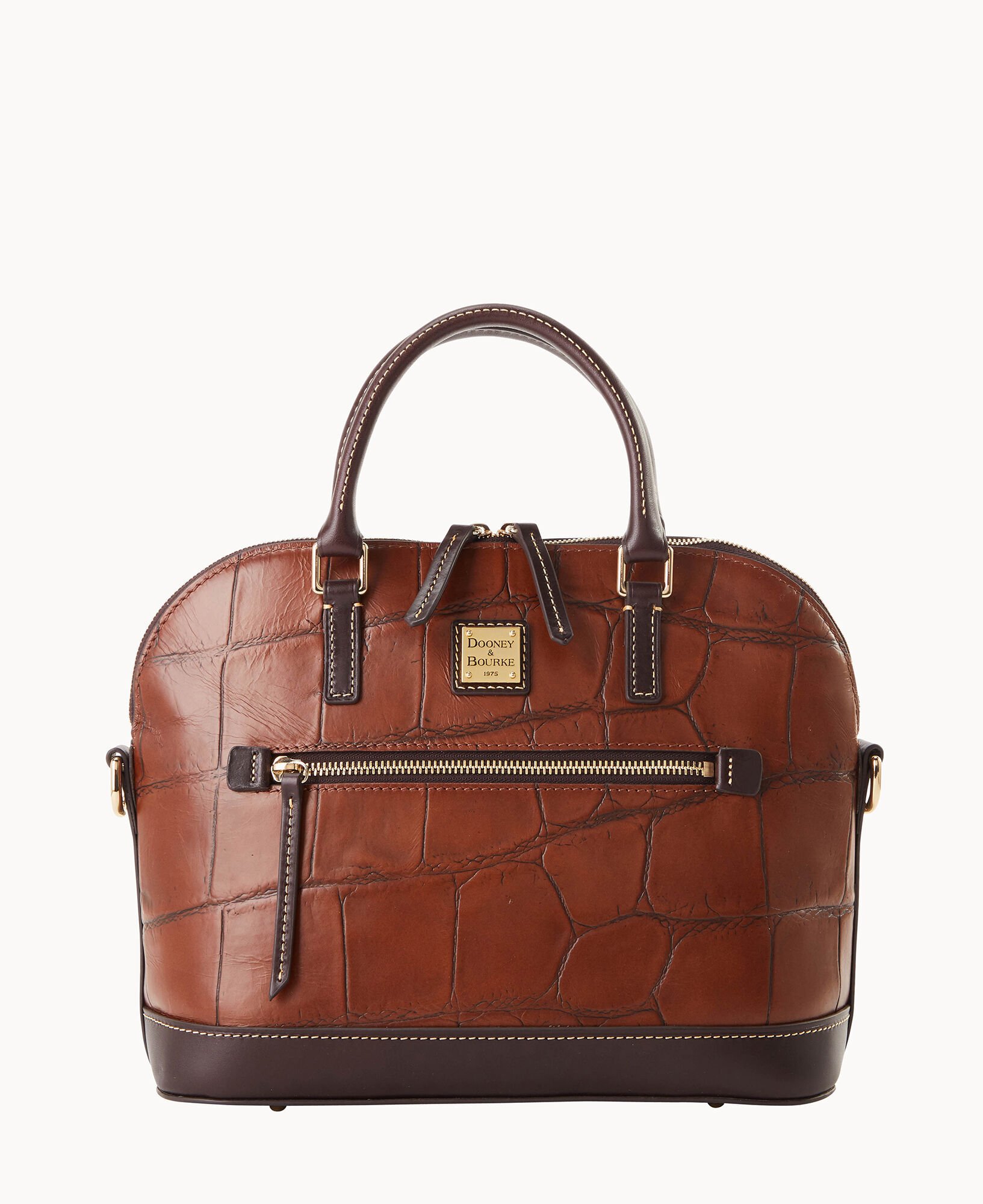 Dooney zip top satchel clearance