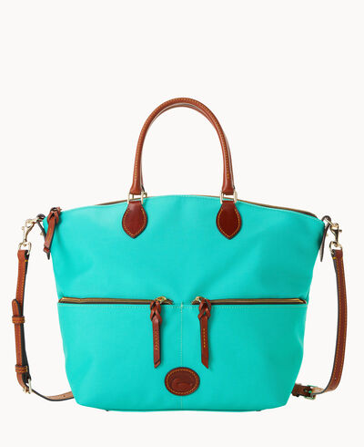 Nylon Large Pocket Satchel