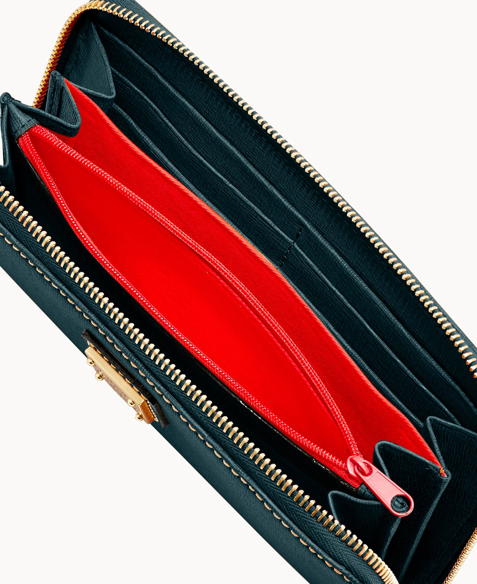 Saffiano Large Zip Around Wristlet