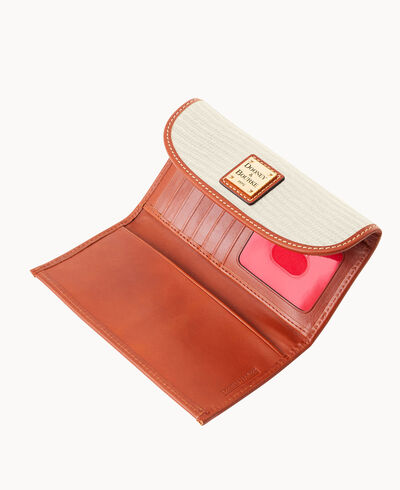 Embossed Lizard Continental Clutch
