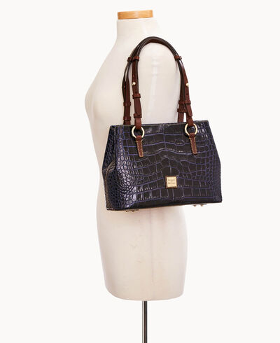 Croco Fino Small Briana with Pouch