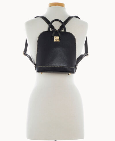Saffiano Small Zip Pod Backpack