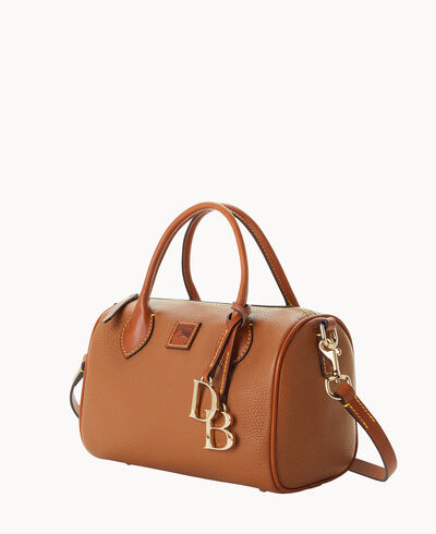 Pebble Grain Barrel Satchel