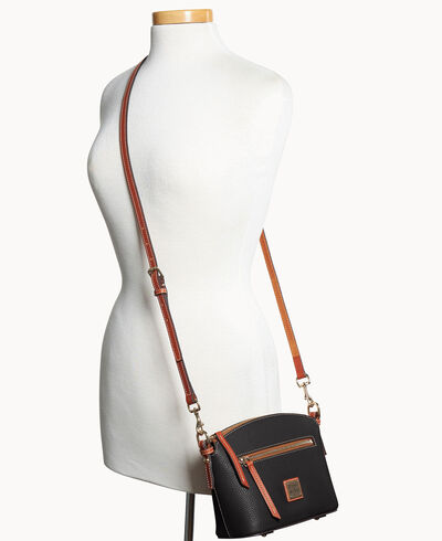 Pebble Grain Domed Crossbody