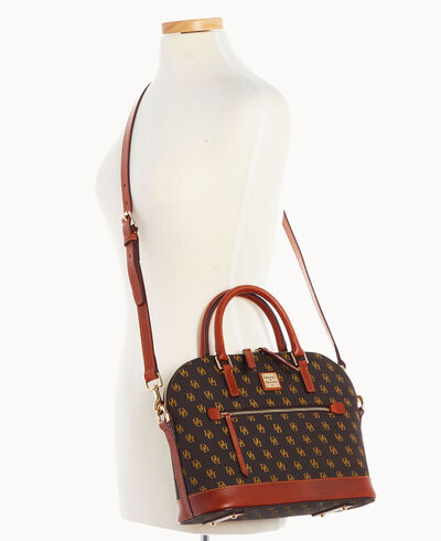 Gretta Domed Zip Satchel