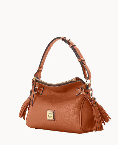 Pebble Grain Tassel Shoulder Bag