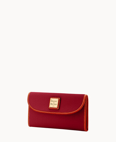 Pebble Grain Continental Clutch