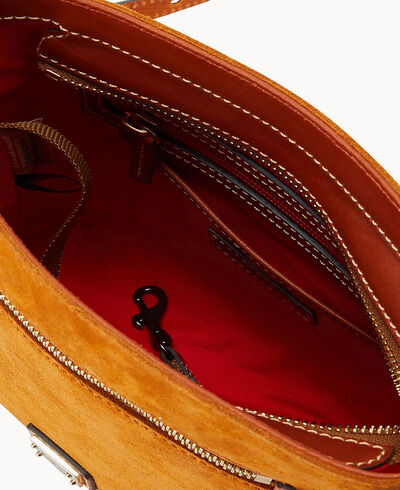 Suede Zip Crossbody