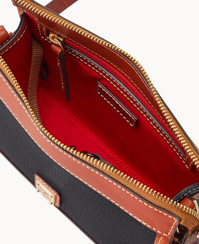 Pebble Grain Zip Crossbody