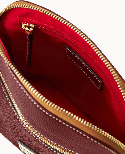 Pebble Grain Domed Crossbody