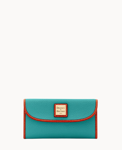 Pebble Grain Continental Clutch