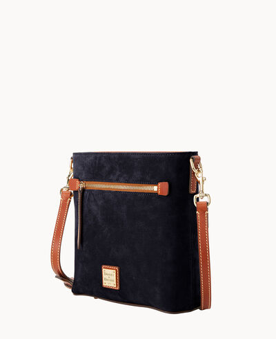 Suede Zip Crossbody