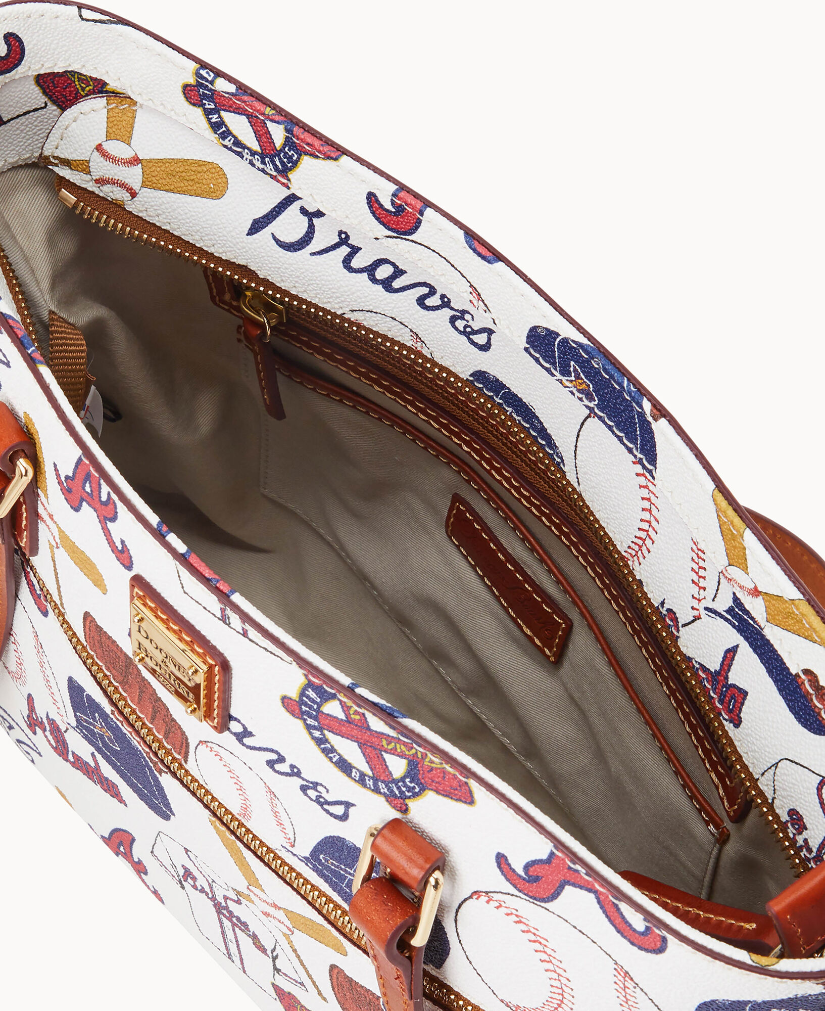 Dooney & Bourke MLB Atlanta Braves Top Zip Crossbody Shoulder Bag