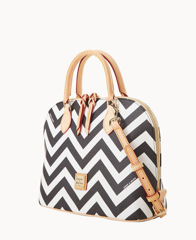 Chevron Zip Zip Satchel
