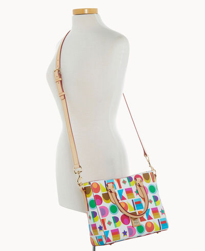 Art Deco Top Handle Tote