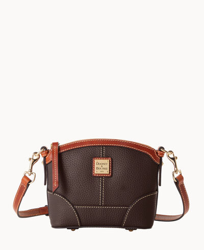 Pebble Grain Mini Domed Crossbody