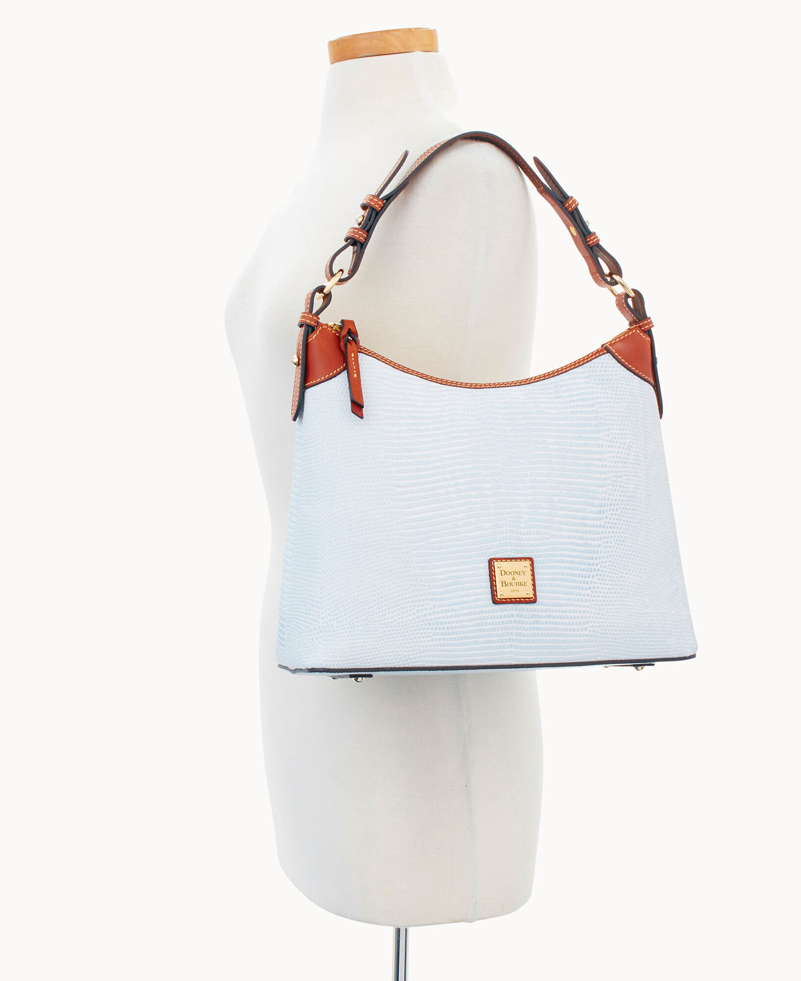 Embossed Lizard Hobo