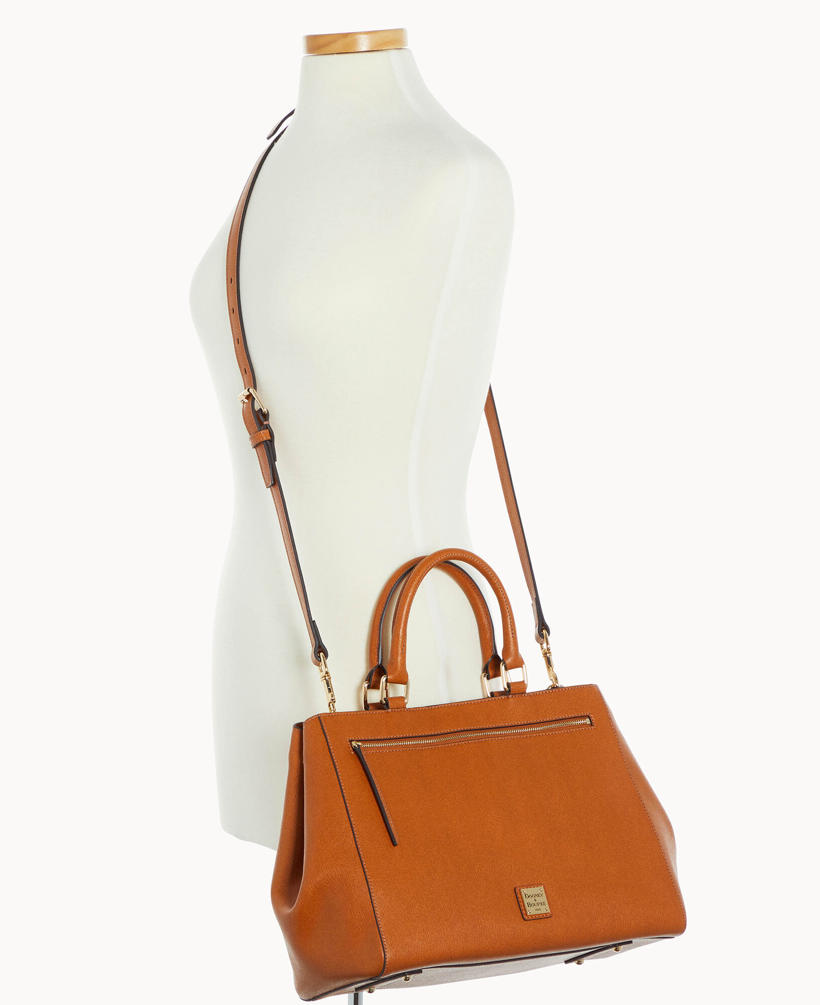 Dooney Bourke Saffiano Zip Satchel