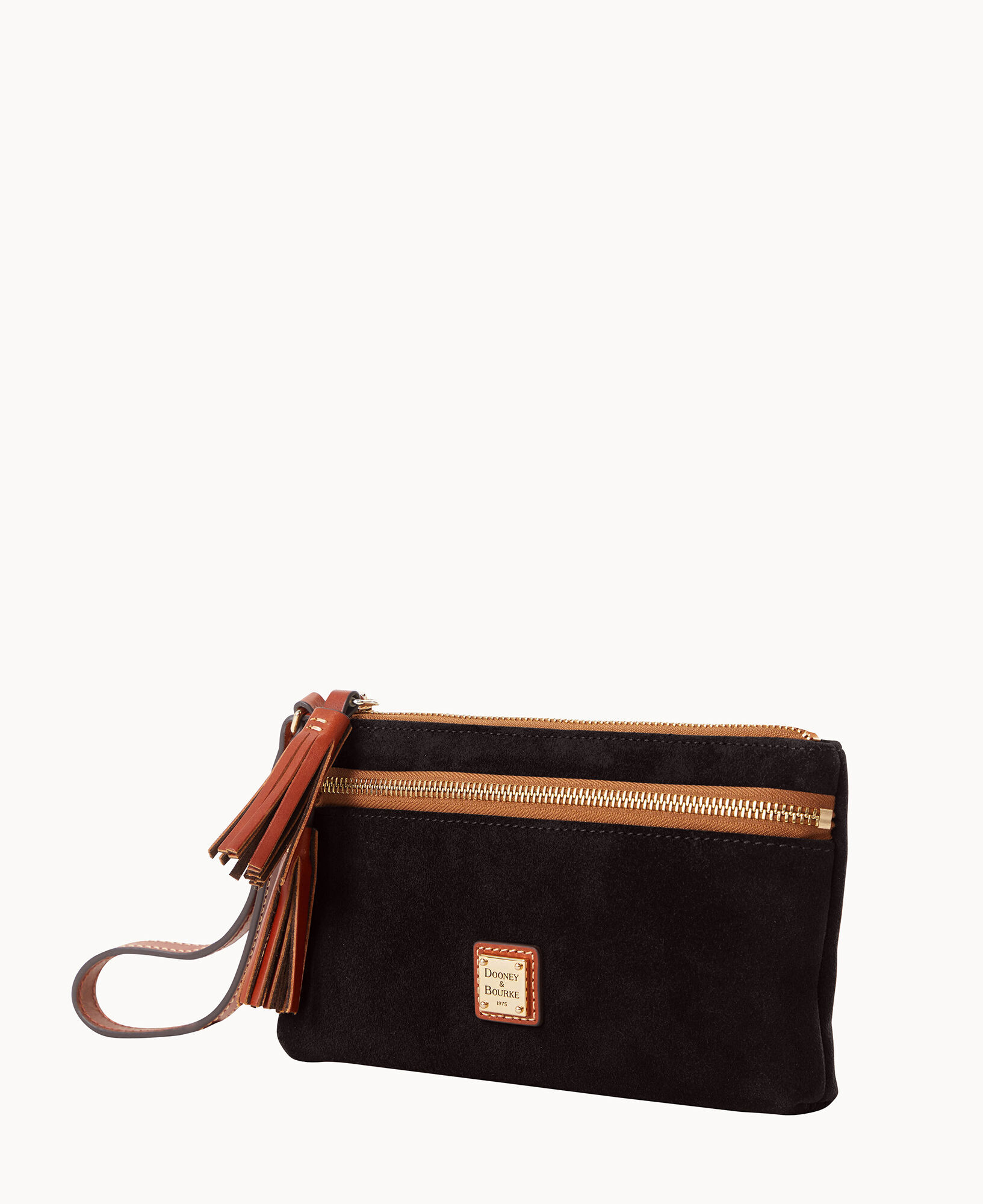Dooney and bourke black wristlet hot sale