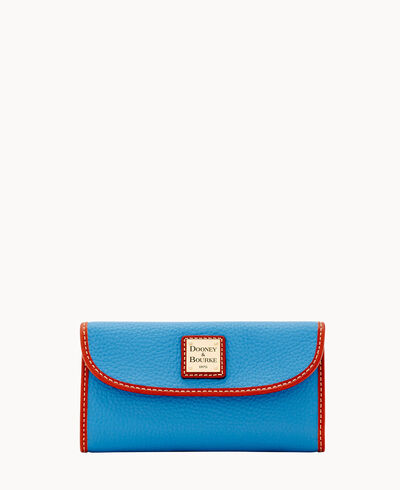 Pebble Grain Continental Clutch