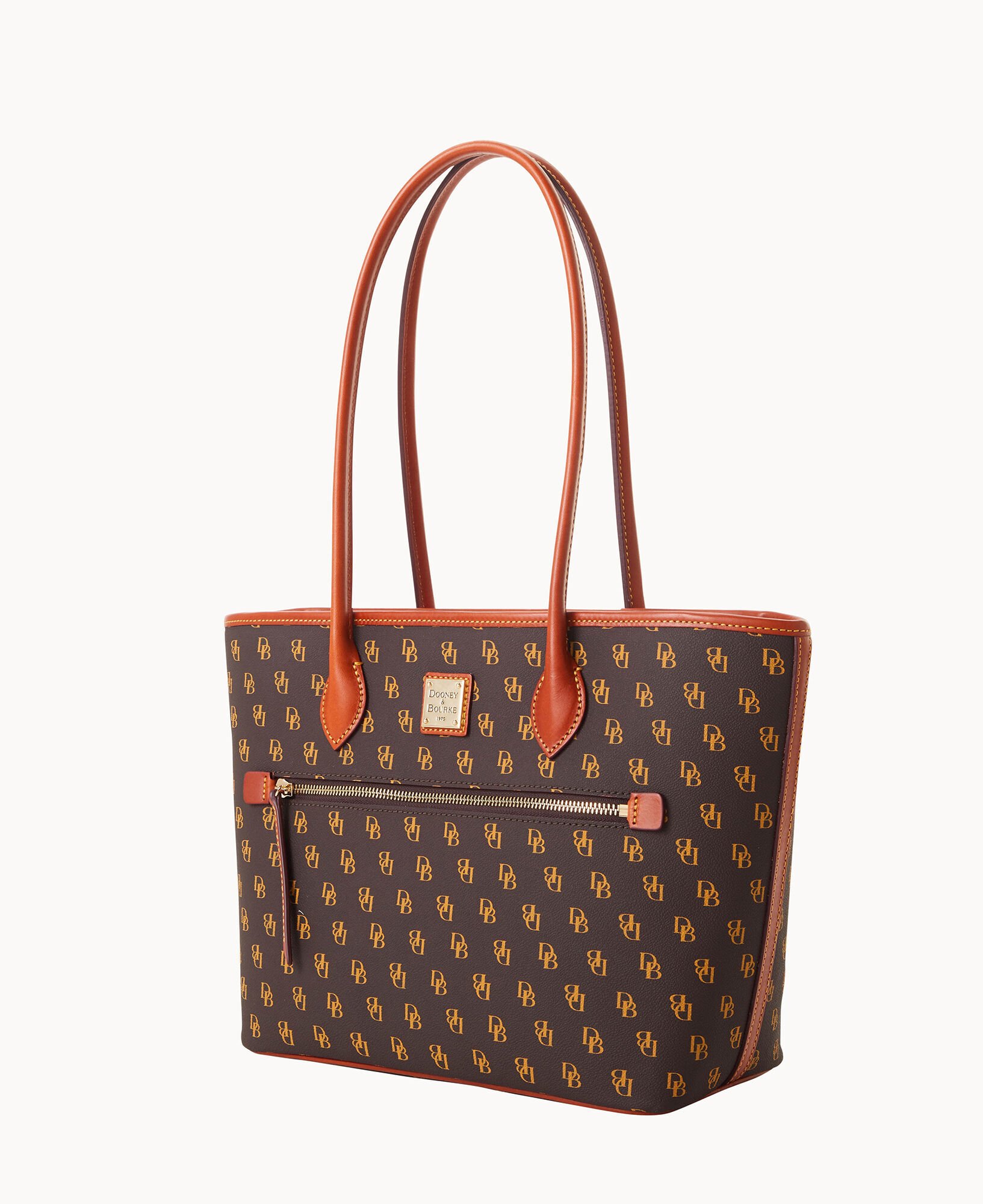  Dooney & Bourke Handbag, Gretta Zip Satchel - Brown
