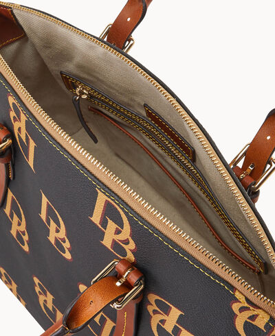 Monogram Domed Satchel