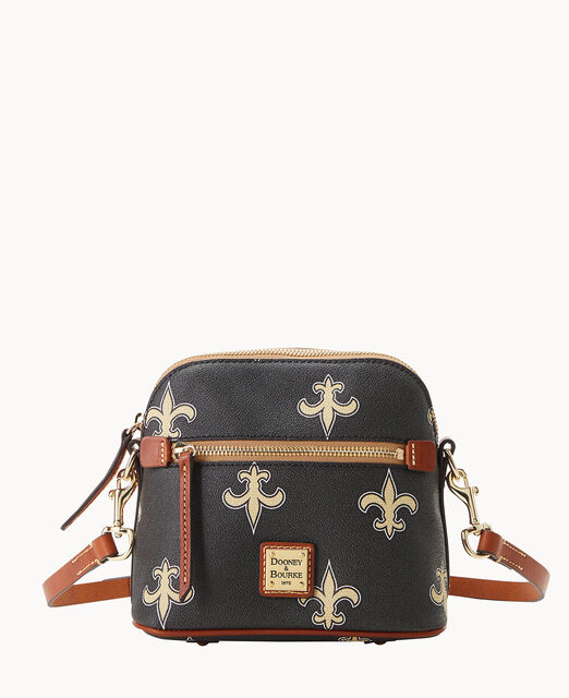 Dooney & Bourke New Orleans Saints Signature Small Zip Crossbody Purse