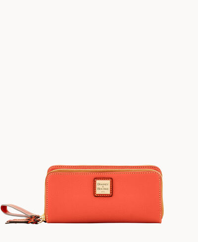 Pebble Grain Double Zip Wallet