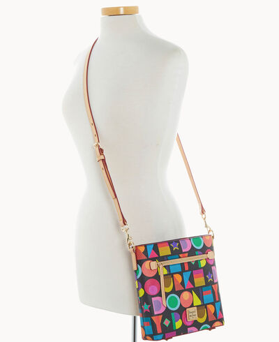 Art Deco Zip Crossbody