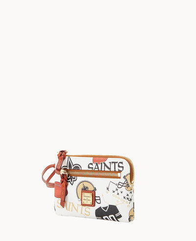 NFL Saints Zip Around Wristlet