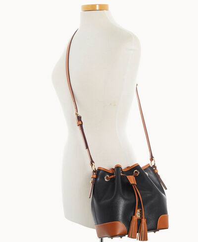 Saffiano Crossbody Drawstring