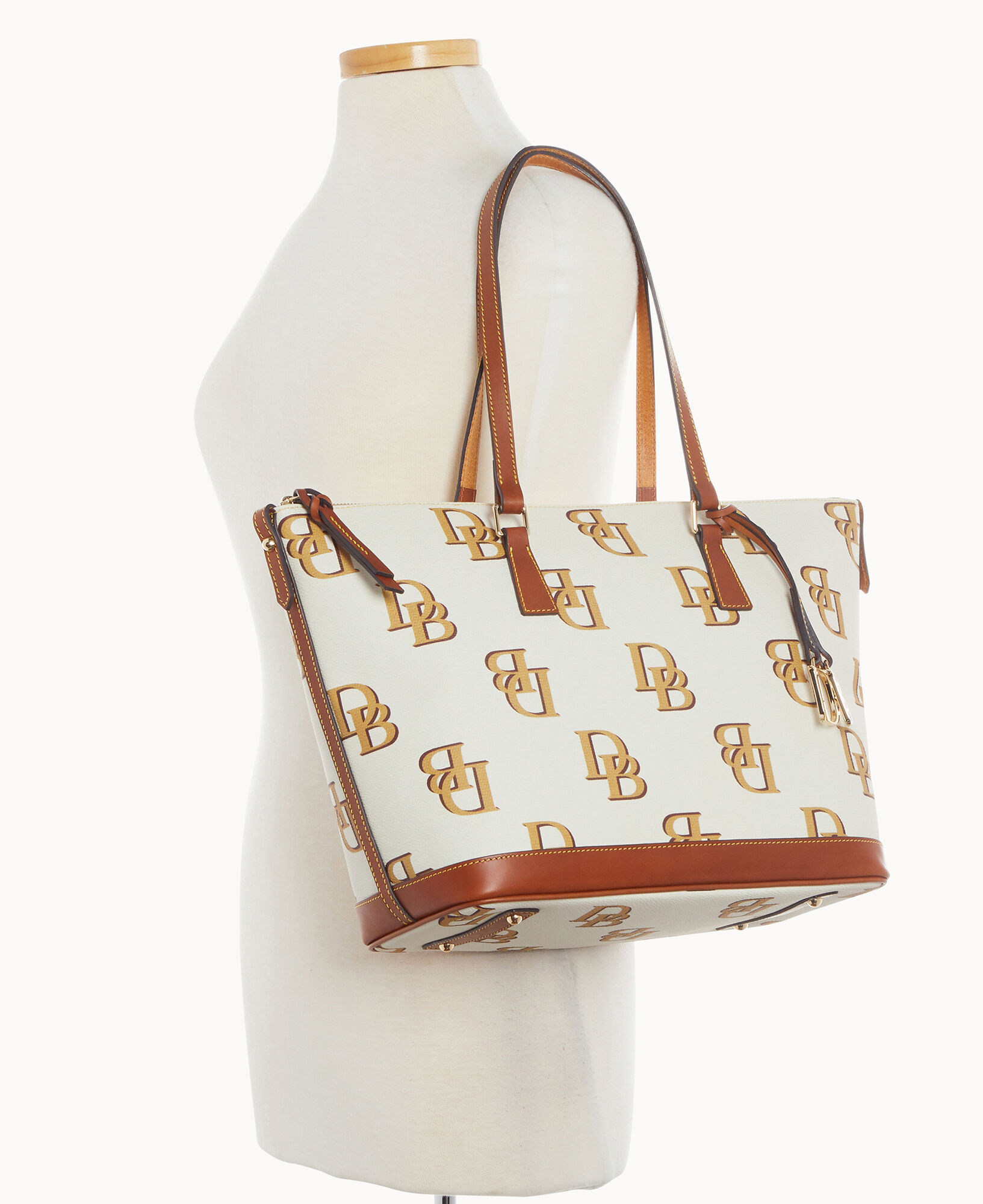 Dooney and bourke monogram tote outlet