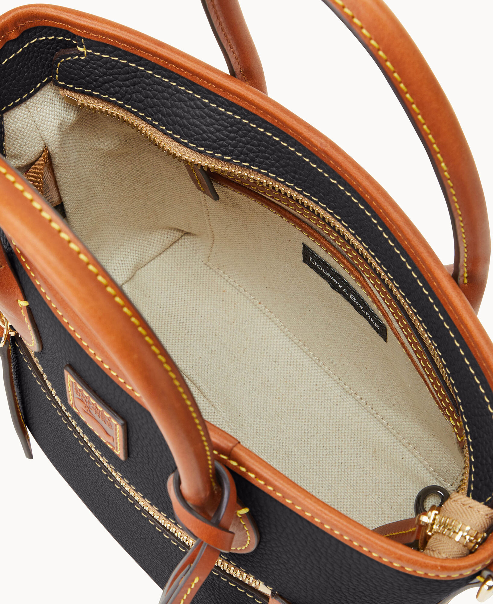 Dooney Bourke Women s Pebble Grain Small Handle Tote Shopping Bag in Midnight Blue