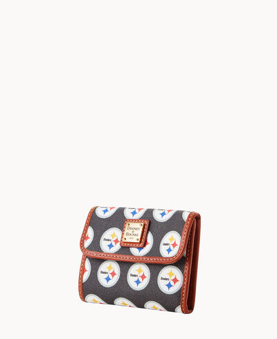 NFL Steelers Flap Credit Card Wallet