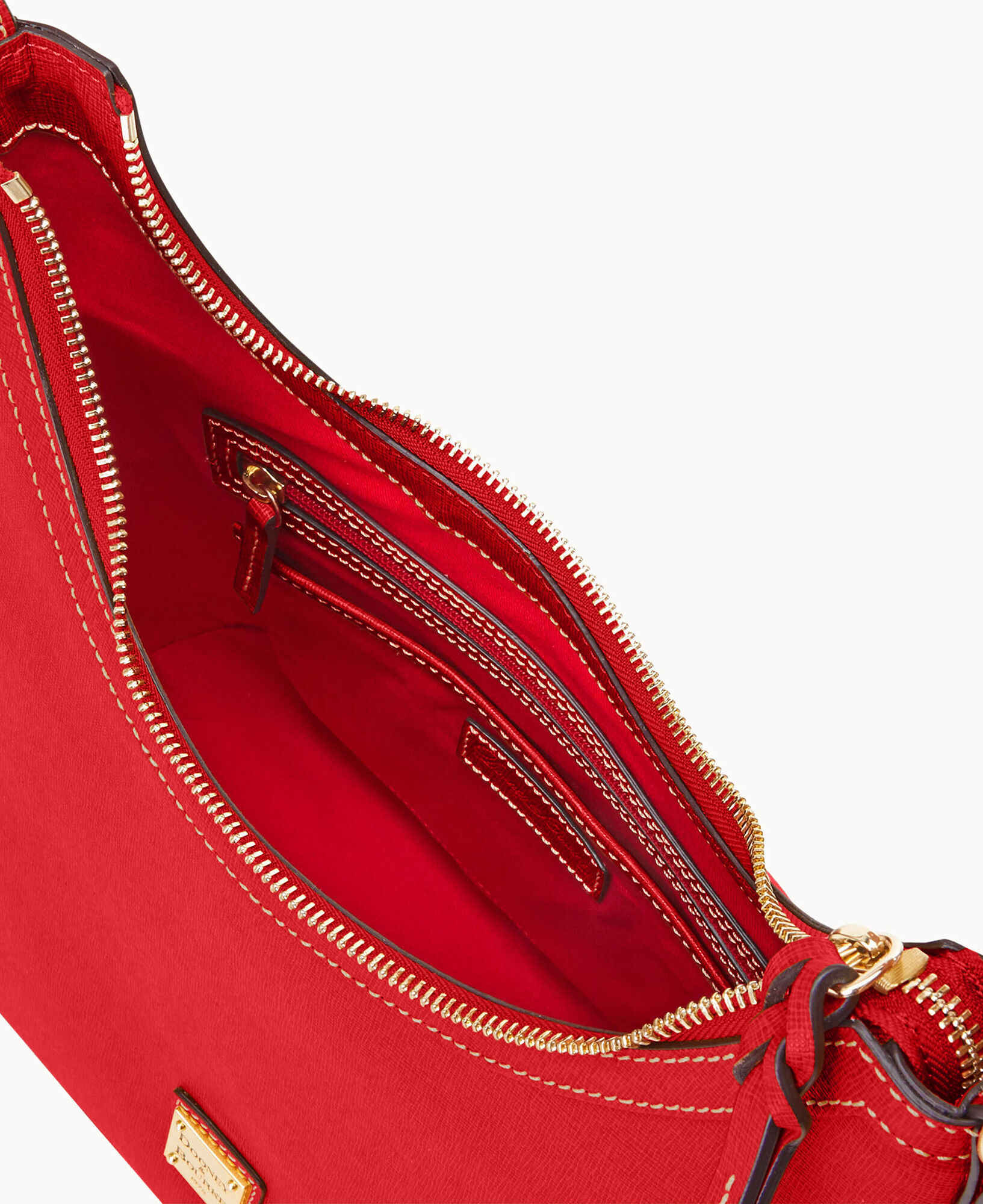 DOONEY & BOURKE #36204 Burgundy Saffiano Leather Hobo Shoulder Bag – ALL  YOUR BLISS