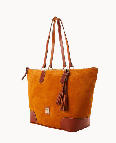 Suede Career Tote