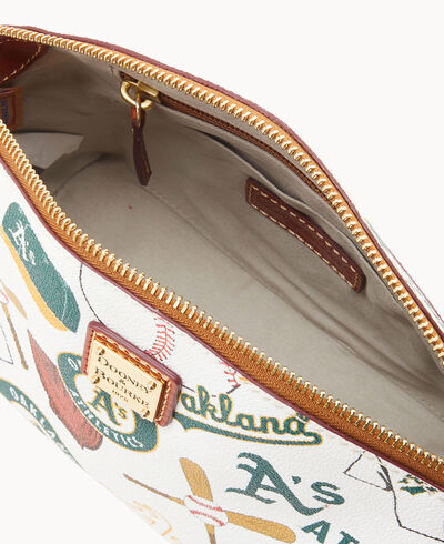 MLB Oakland A's Suki Crossbody Med Wristlet