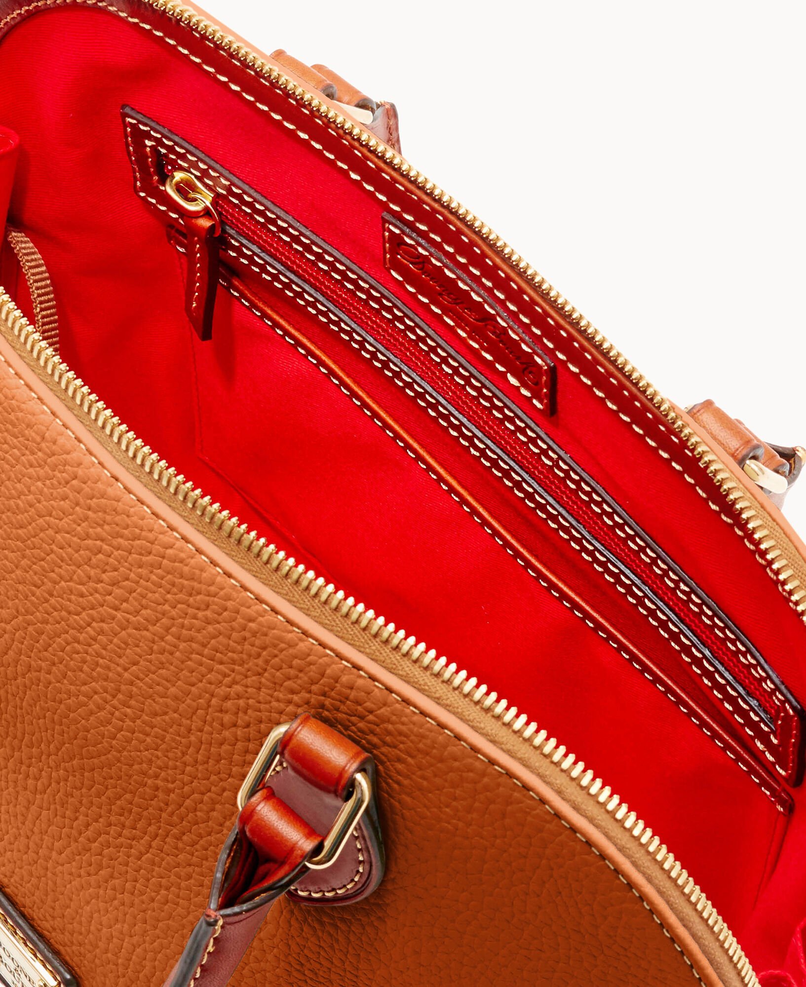 Dooney Bourke Pebble Grain Zip Zip Satchel