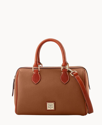 Pebble Grain Barrel Satchel