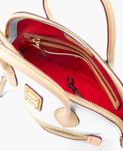 Patent Domed Satchel