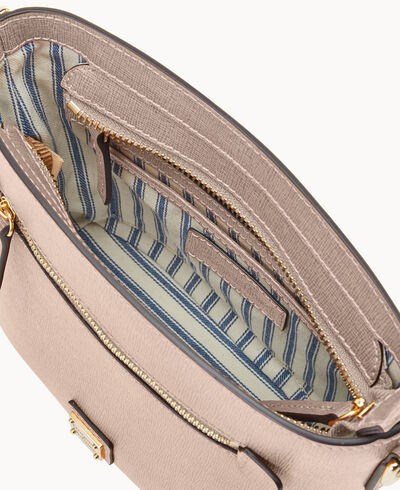 Saffiano Small Zip Crossbody