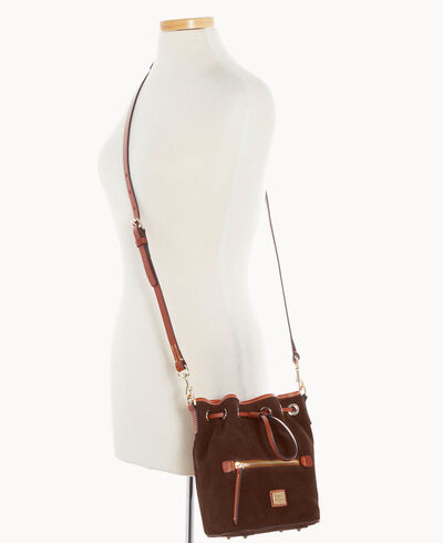 Suede Small Drawstring Crossbody