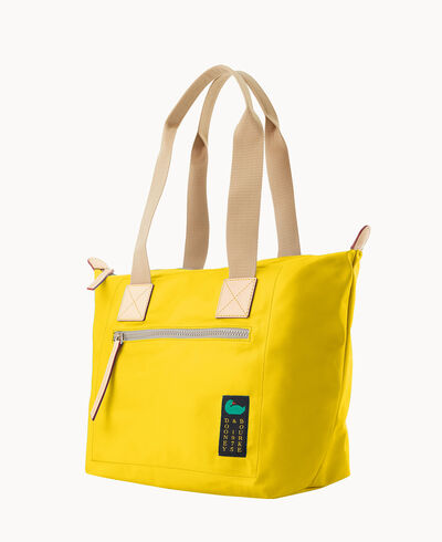 Nylon Front Zip Tote
