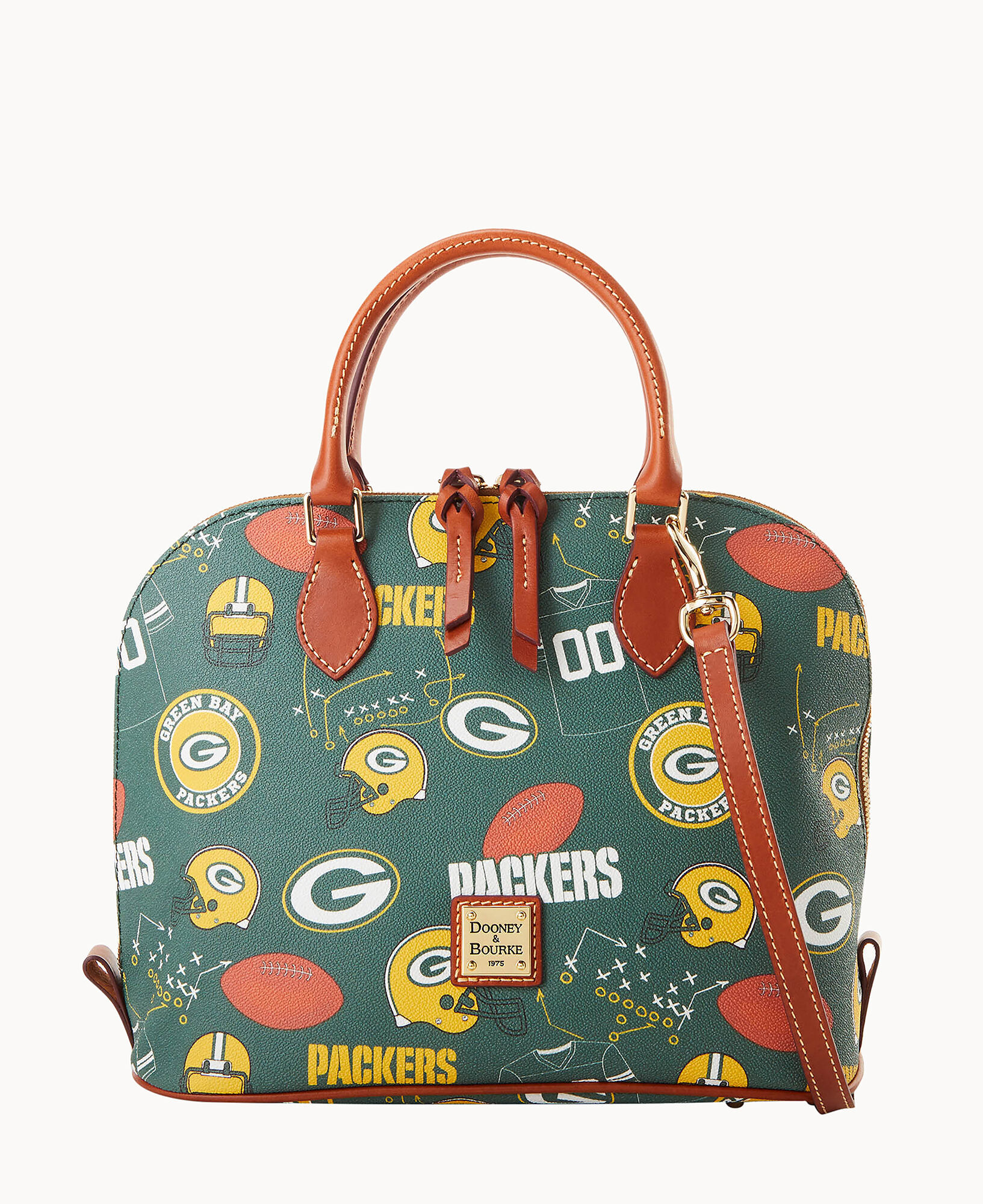 Dooney Bourke NFL Packers Zip Zip Satchel